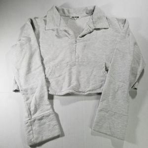 Joah Brown Light Gray Cowl Neck Sweater